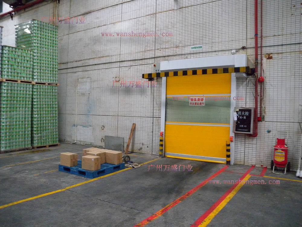 東莞徐福記食品有限公司工業快速卷門安裝案例